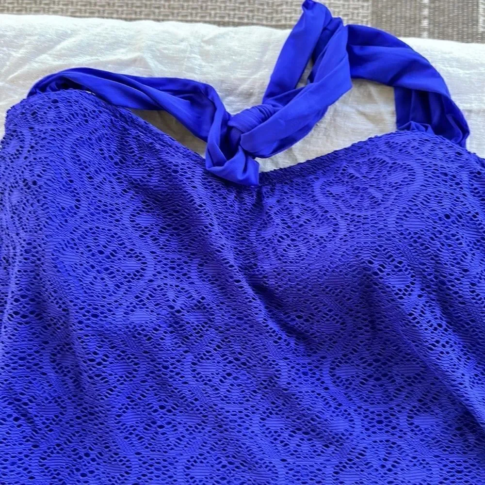Bleu Rod Beatte Purple Halter 1 Pc Swimsuit
